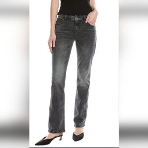 CABi Cinch Straight Leg Gray Jeans 6